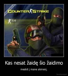 Kas nesat žaidę šio žaidimo - meskit į mane akmenį.