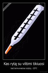 Kas rytą su viltimi tikiuosi - kad termometras rodytų - 25°C