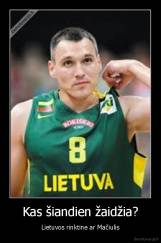 Kas šiandien žaidžia? - Lietuvos rinktine ar Mačiulis
