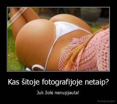 Kas šitoje fotografijoje netaip? - Juk žolė nenupjauta!