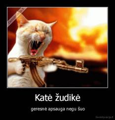 Katė žudikė -  geresnė apsauga negu šuo