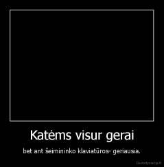 Katėms visur gerai - bet ant šeimininko klaviatūros- geriausia.