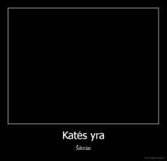 Katės yra - Šikniai