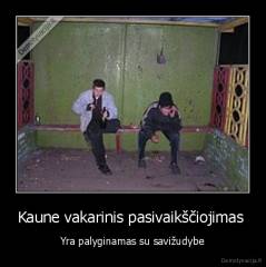 Kaune vakarinis pasivaikščiojimas  - Yra palyginamas su savižudybe