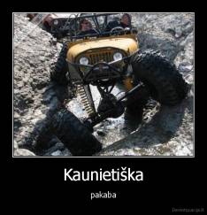 Kaunietiška - pakaba