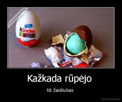 Kažkada rūpėjo  - tik žaisliukas 