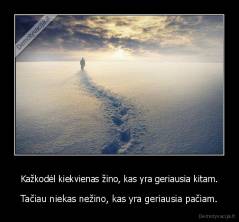 Kažkodėl kiekvienas žino, kas yra geriausia kitam. - Tačiau niekas nežino, kas yra geriausia pačiam.