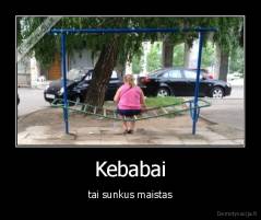 Kebabai - tai sunkus maistas