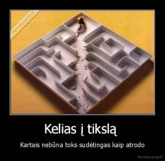 Kelias į tikslą  - Kartais nebūna toks sudėtingas kaip atrodo