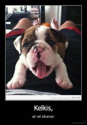 Kelkis, - aš vėl alkanas!