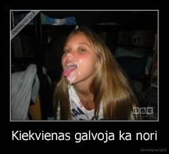 Kiekvienas galvoja ka nori - 