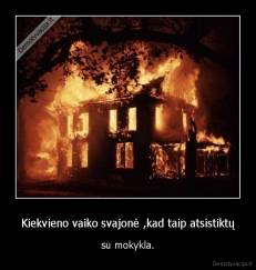 Kiekvieno vaiko svajonė ,kad taip atsistiktų - su mokykla.