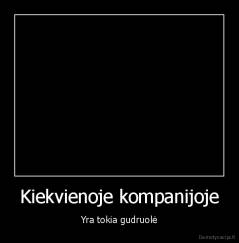 Kiekvienoje kompanijoje - Yra tokia gudruolė