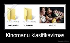 Kinomanų klasifikavimas - 