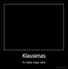 Klausimas - Ar katės valgo silke