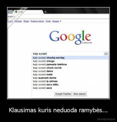 Klausimas kuris neduoda ramybės... - 