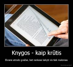 Knygos - kaip krūtis - Ekrane atrodo gražiai, bet rankose laikyti vis tiek maloniau