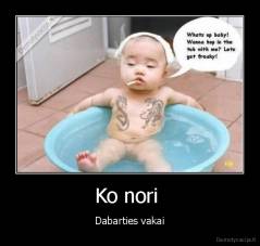 Ko nori  - Dabarties vakai