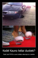 Kodėl Kauno kėliai duobėti? - Todėl, kad FYFOS su savo kablais vaikscioja kur nereikia