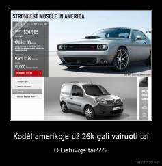 Kodėl amerikoje už 26k gali vairuoti tai - O Lietuvoje tai????