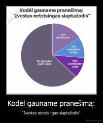 Kodėl gauname pranešimą: - "Ivestas neteisingas slaptažodis"