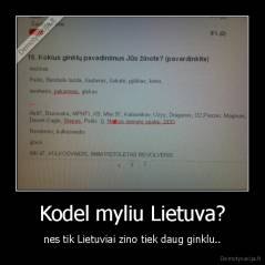 Kodel myliu Lietuva? - nes tik Lietuviai zino tiek daug ginklu..