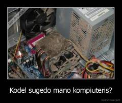 Kodel sugedo mano kompiuteris? - 