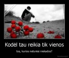 Kodėl tau reikia tik vienos - tos, kurios neturėsi niekados?