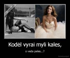 Kodėl vyrai myli kales, - o veda peles...?