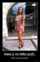 Kokia ji vis dėlto graži.. - Mano Honda ta prasme.