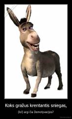 Koks gražus krentantis sniegas, - (lol) argi čia Demotyvacijos?