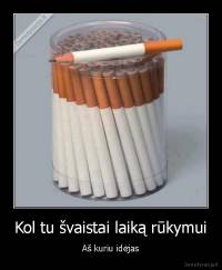 Kol tu švaistai laiką rūkymui - Aš kuriu idėjas