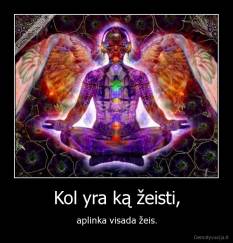 Kol yra ką žeisti, - aplinka visada žeis.