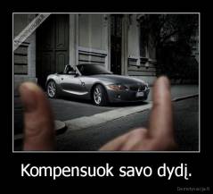 Kompensuok savo dydį. - 