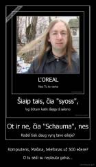 Kompiuteris, Mašina, telefonas už 500 ežere? - O tu sėdi su neplauta galva...