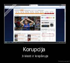 Korupcija  - Ji klesti ir krepšinyje
