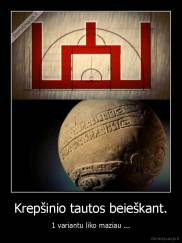 Krepšinio tautos beieškant. - 1 variantu liko maziau ...