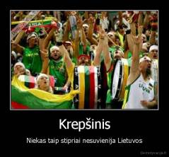 Krepšinis - Niekas taip stipriai nesuvienija Lietuvos