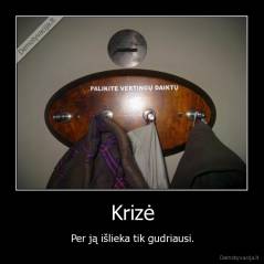 Krizė - Per ją išlieka tik gudriausi.