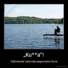 „Ku**a“! - Dažniausiai Lietuvoje pagaunama žuvis