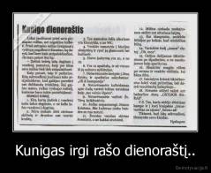 Kunigas irgi rašo dienoraštį.. - 