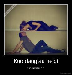 Kuo daugiau neigi - tuo labiau tiki