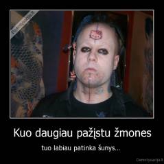 Kuo daugiau pažįstu žmones - tuo labiau patinka šunys... 