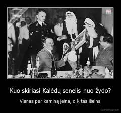 Kuo skiriasi Kalėdų senelis nuo žydo? - Vienas per kaminą įeina, o kitas išeina