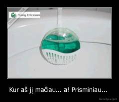 Kur aš jį mačiau... a! Prisminiau...  - 