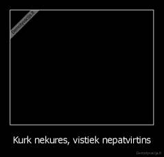 Kurk nekures, vistiek nepatvirtins - 