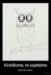 Kūrybiškumas, tai sugebėjimas - įžvelgti kitus dalykus 