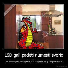 LSD gali padėti numesti svorio - Juk pakankamai sunku prieiti prie šaldytuvo, kai jį saugo drakonas