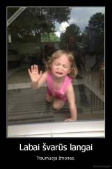 Labai švarūs langai - Traumuoja žmones.