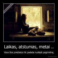 Laikas, atstumas, metai .. - Visos šios priežastys tik padeda nuslėpti pagrindinę.